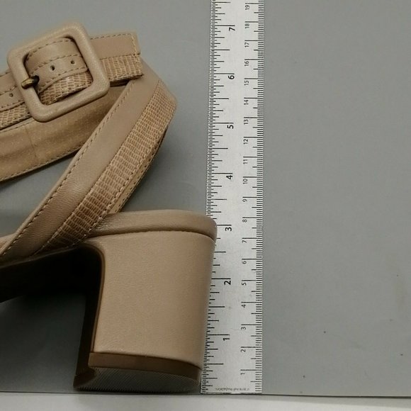 Life Stride Womens Cayana Ankle Strap Sandals Beige Block Heel Buckle 8.5M NEW - Picture 7 of 10